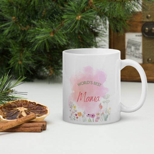White glossy mug - a special gift for Mom - Image 3