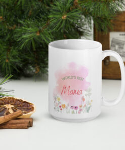 White glossy mug - a special gift for Mom