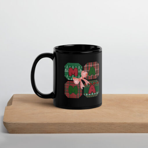 Black Glossy Mug for mom - Image 3