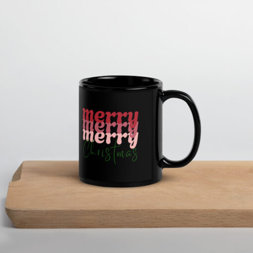 Black Glossy Mug for mom - Image 4