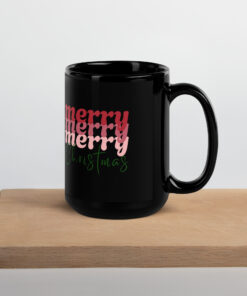Black Glossy Mug for mom