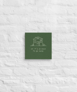 Alternative view of Green Good To Be Home Print: Trendy Wall Art, Digital Download, Art Print, Gift Idea, Aesthetic Canvas