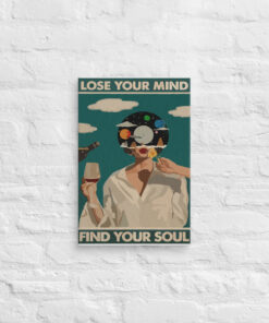 Alternative view of Lose Your Mind Find Your Soul Vintage Poster, Lose Your Mind Print, Vintage Music-Inspired Wall Art, Retro Poster Print, Music Retro Poster Canvas