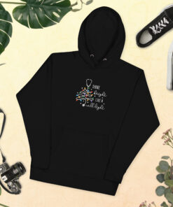 Funny Nurse Christmas Shirt, Nurse Christmas Gifts, Christmas Sweatshirt, Shine Bright Like A Call Light, RN Christmas Sweatshirt Unisex Hoodie