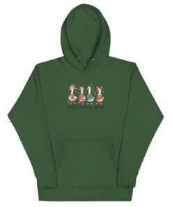 Alternative view of Christmas Comfort Colors Goose Shirt Funny Holiday Santa Lights Tshirt Festive Jolly Goose Tee Merry Christmas Shirt Just A Merry Goose Tee Unisex Hoodie