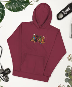 Alternative view of Christmas German Shepherd Sweatshirt, Christmas Dog Shirt, German Shepherd Shirt, German Shepherd Mom Shirt, Dog Lover tee Unisex Hoodie