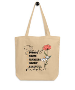 Mother Strong Brave eco Tote Bag