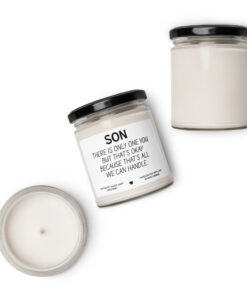 Alternative view of Funny candle for Son Funny Son Gift Christmas Gift for Son Gifts for son who has everything Son Birthday gifts Happy Birthday Son Best son Scented soy candle
