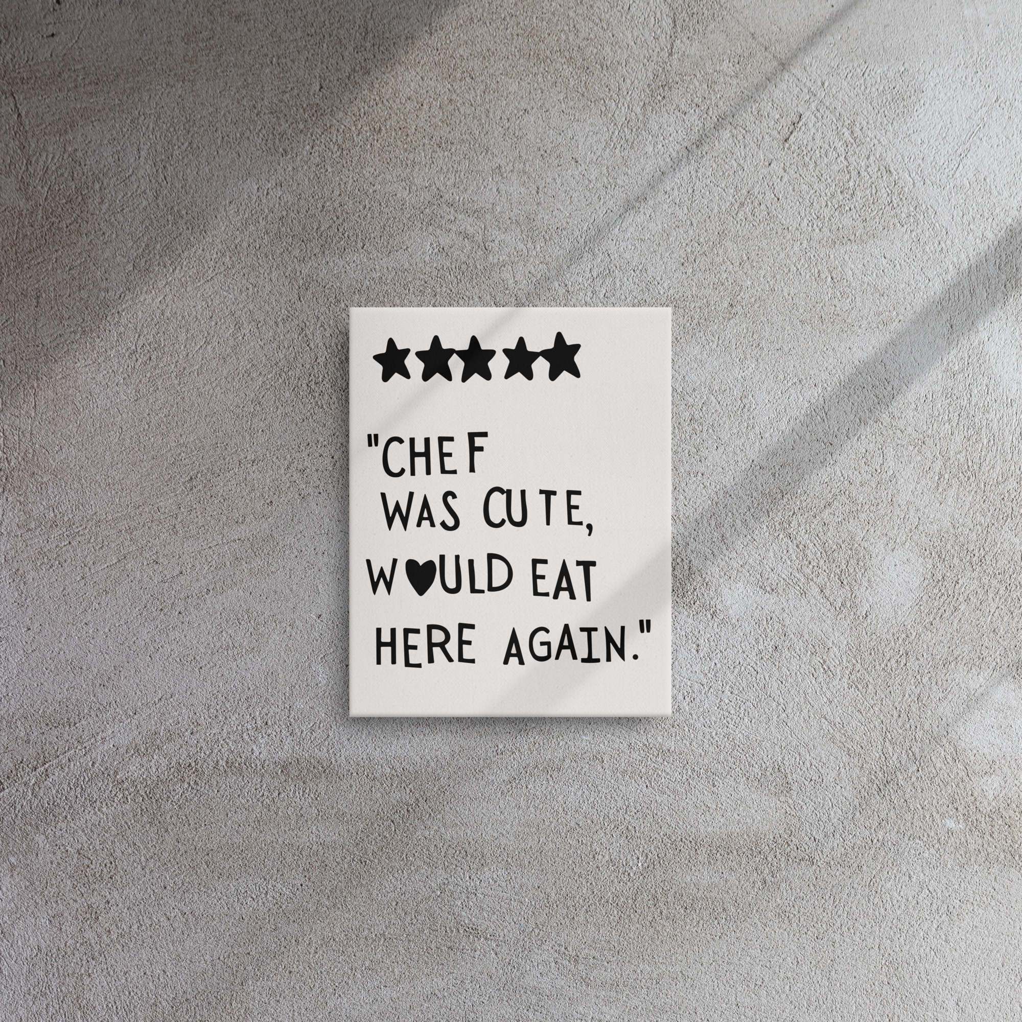 Aesthetic Kitchen Decor Cute Cooking Art Kitchen Wall Art Print Minimalist Heart Print Black Chef Art Thin canvas - Image 6