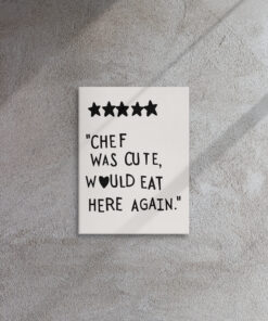 Alternative view of Aesthetic Kitchen Decor Cute Cooking Art Kitchen Wall Art Print Minimalist Heart Print Black Chef Art Thin canvas