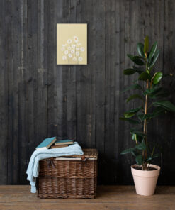 Alternative view of Pastel Yellow Daisies Downloadable Wall Print, Daisy Printable Poster, Cute Floral Illustration, Botanical Poster, Flower Boho Art Thin canvas