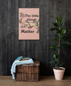 Retro Art Print, Aesthetic Wall Art, Kindness Quote Poster, Large Trendy 70s Art Print, Typography Thin canvas