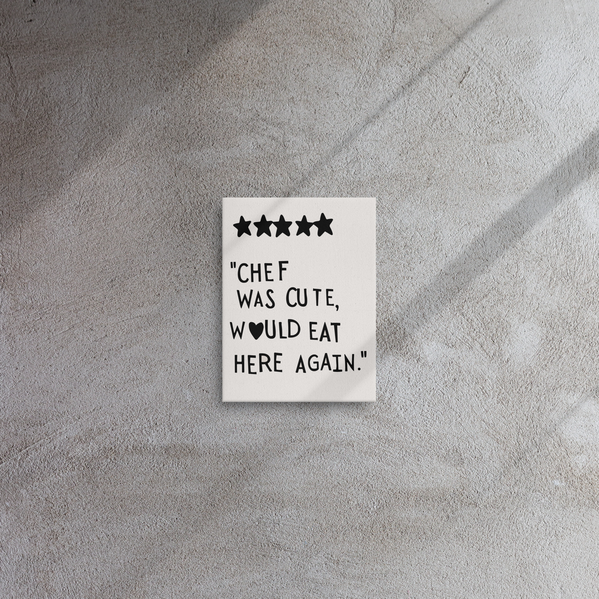 Aesthetic Kitchen Decor Cute Cooking Art Kitchen Wall Art Print Minimalist Heart Print Black Chef Art Thin canvas - Image 11