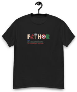 Alternative view of Comfort Colors® Father Day t-Shirt, Fathor Definition Shirt, Mighty Father Gift, Men's Shirt, Exceptional Dad Shirt Unisex classic tee