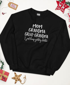 Alternative view of Womens Great Grandma Sweatshirt Crewneck Casual Pullover Loose Comfy Grandma Gifts Shirts Top Unisex Sweatshirt