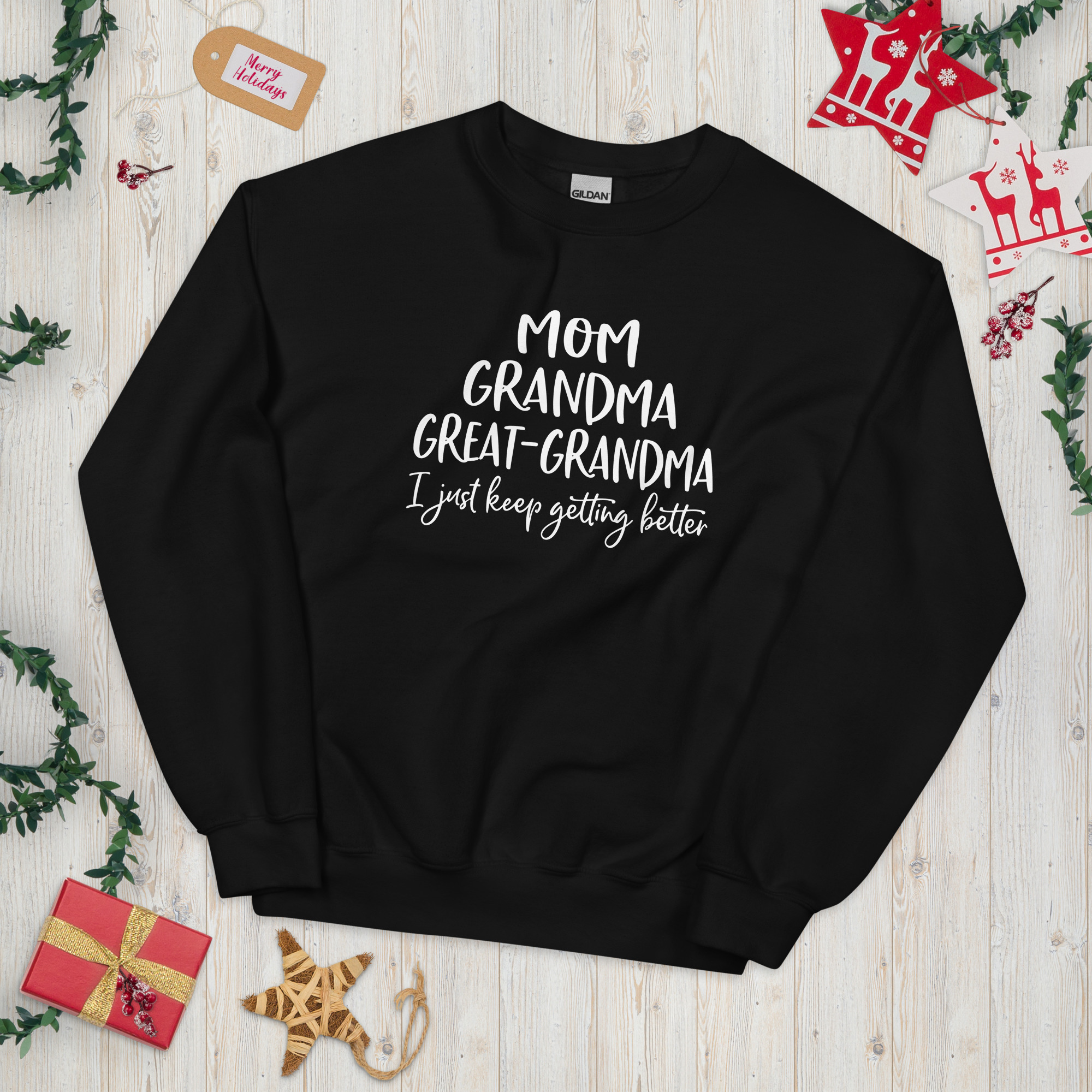 Womens Great Grandma Sweatshirt Crewneck Casual Pullover Loose Comfy Grandma Gifts Shirts Top Unisex Sweatshirt