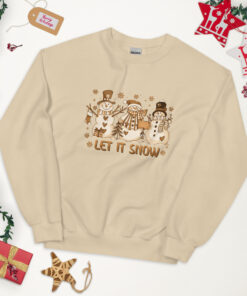 Alternative view of Snowman Christmas Sweatshirt Unisex Sweatshirt