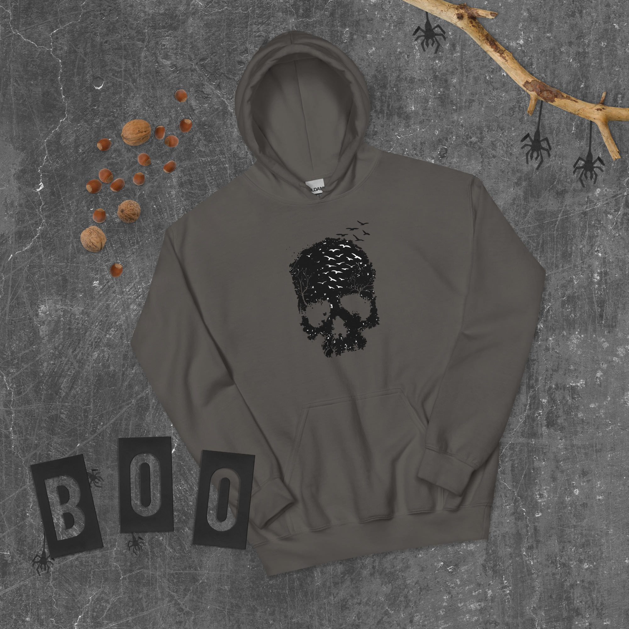 Blooming Jelly Women's Halloween Sweatshirts Skull Graphic T Shirts Long Sleeve Pullover Tops Gothic Fall Clothes 2025 Unisex Hoodie - Image 13