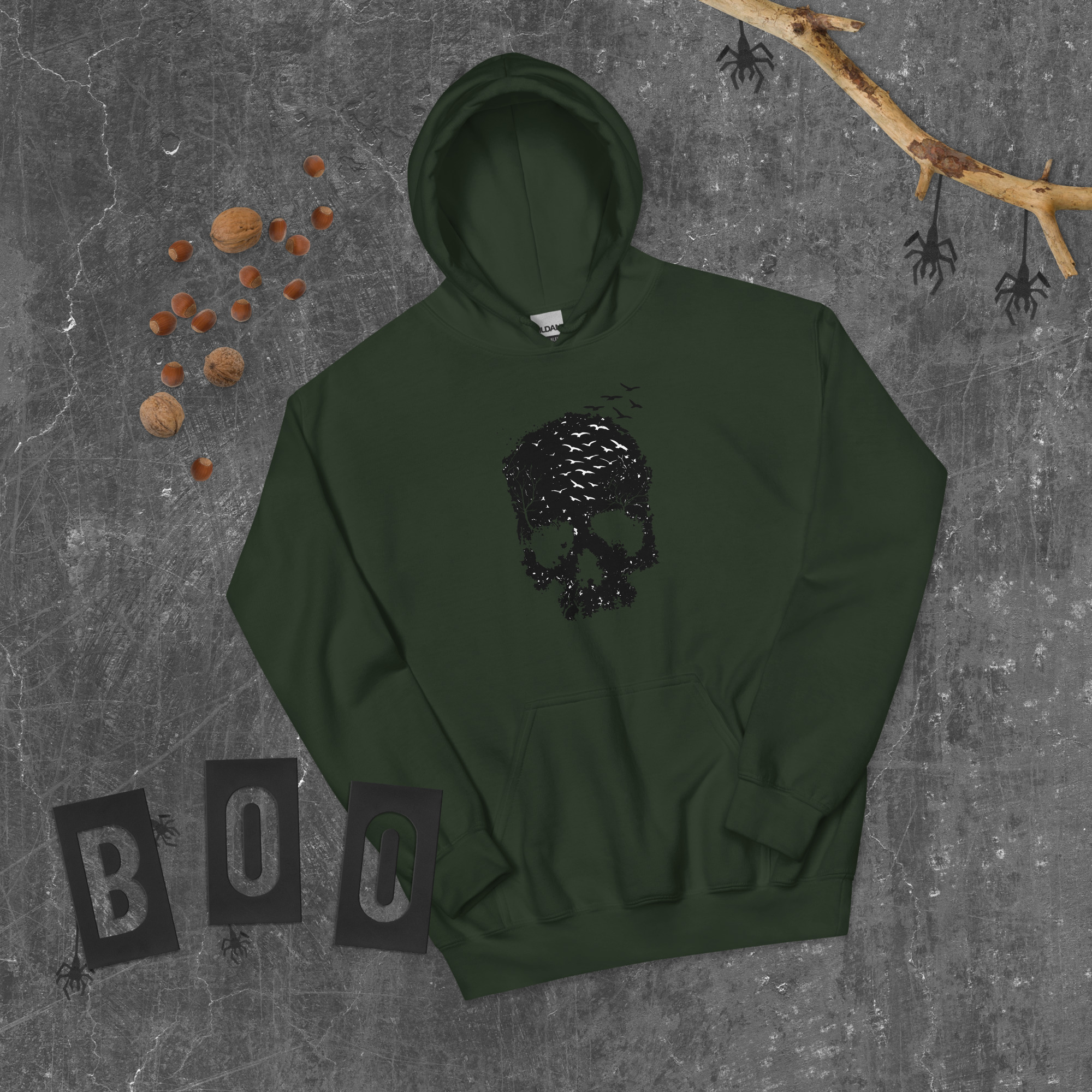 Blooming Jelly Women's Halloween Sweatshirts Skull Graphic T Shirts Long Sleeve Pullover Tops Gothic Fall Clothes 2025 Unisex Hoodie - Image 5