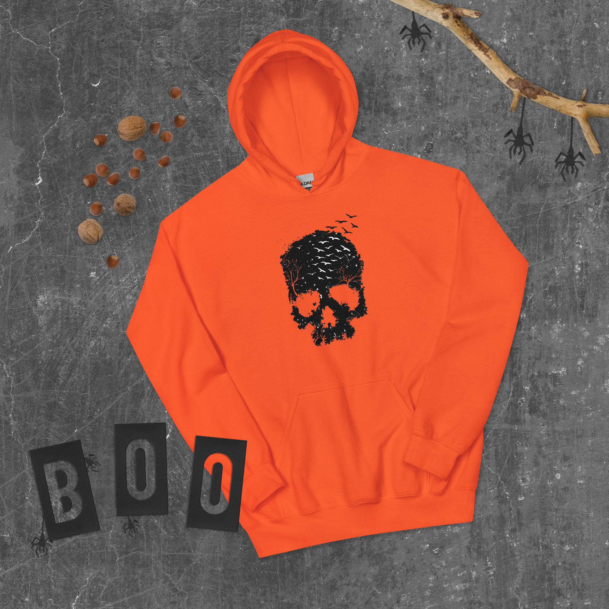 Blooming Jelly Women's Halloween Sweatshirts Skull Graphic T Shirts Long Sleeve Pullover Tops Gothic Fall Clothes 2025 Unisex Hoodie - Image 17