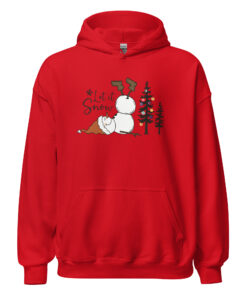 Alternative view of Merry Christmas Hoodie, Christmas Hoodies, Christmas Jumper, Christmas Jumpers For Women, Xmas Jumper, Snow Man, Snowman Fall Unisex Hoodie
