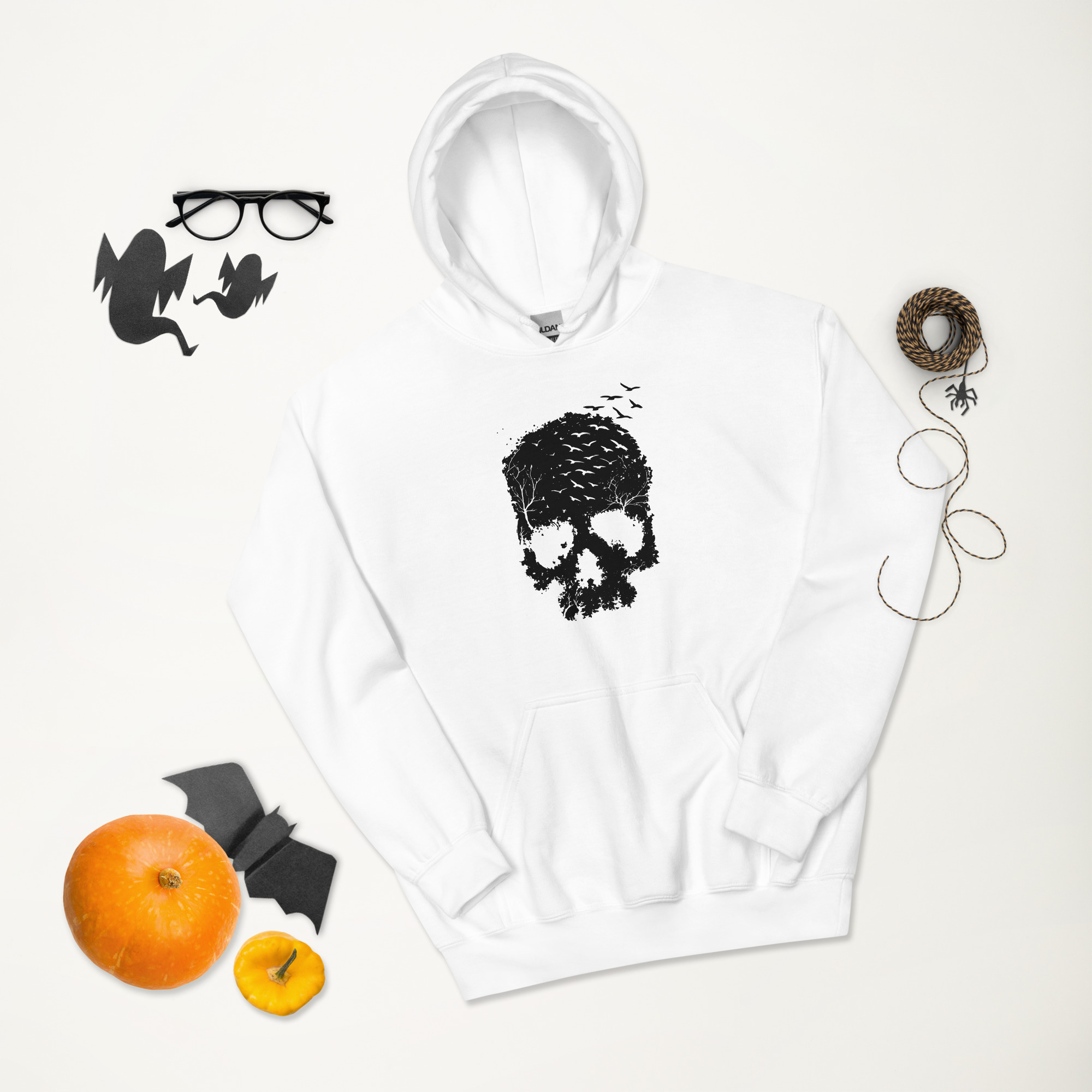 Blooming Jelly Women's Halloween Sweatshirts Skull Graphic T Shirts Long Sleeve Pullover Tops Gothic Fall Clothes 2025 Unisex Hoodie - Image 22