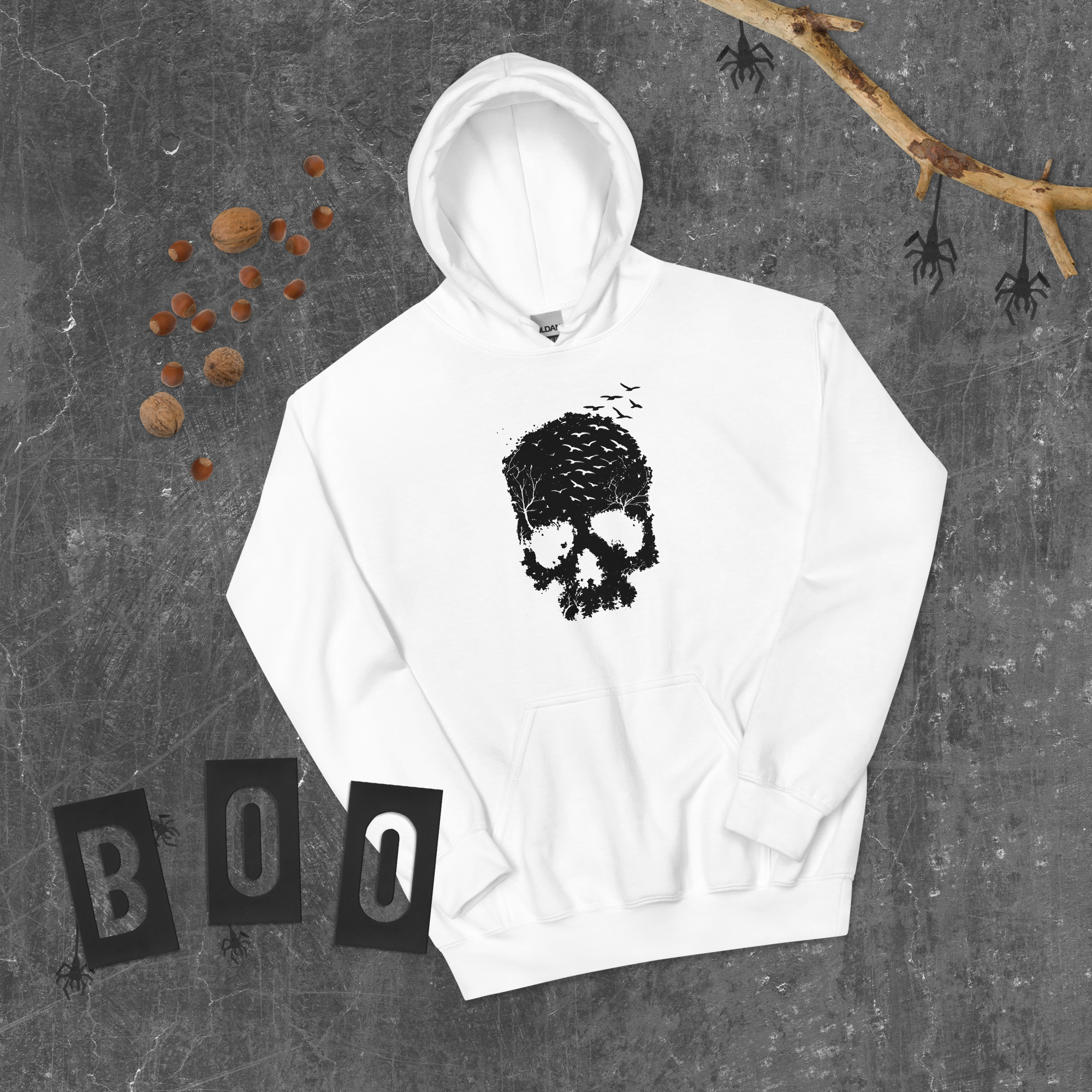 Blooming Jelly Women's Halloween Sweatshirts Skull Graphic T Shirts Long Sleeve Pullover Tops Gothic Fall Clothes 2025 Unisex Hoodie - Image 21