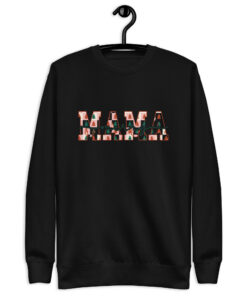 Alternative view of Merry Mama Comfort Colors® Shirt, New Mom Christmas T-Shirt, Xmas Pregnancy Announcement, Very Merry Mother Tee, Cute Winter Gift for Mom Unisex Premium Sweatshirt