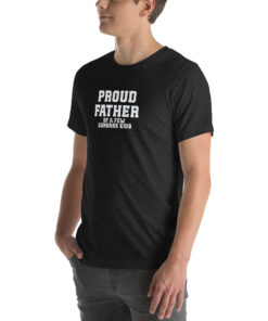 Alternative view of Funny Father's Day Shirt ,Proud Father of a Few Dumbass Kids ,Mens Father's Day Tee & Sweatshirt Unisex t-shirt