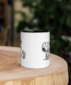 Alternative view of Silver Buffalo Peanuts Halloween Featuring Snoopy and Woodstock in Mummy Costume Wax Resist Ceramic Mug Mug with Color Inside