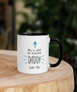 This is what an awesome daddy looks like mug / Father's day gift / Gift For New DadThis is what an awesome daddy looks like mug / Father's day gift / Gift For New Dad Mug with Color Inside