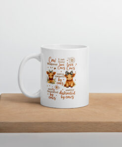 Alternative view of Cow Coffee Mug Sublimation White glossy mug