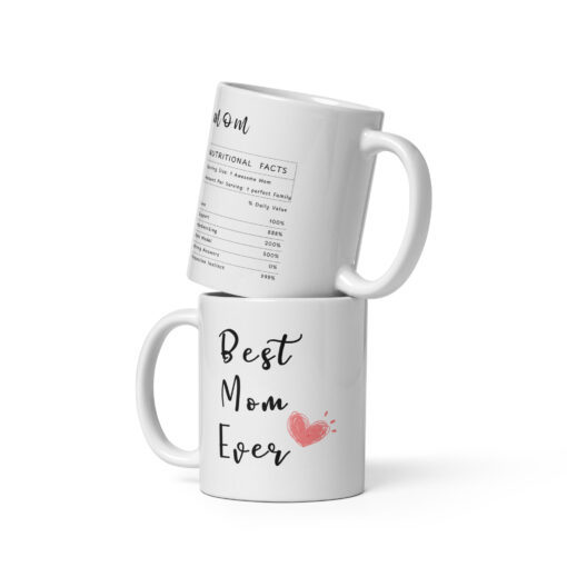 White glossy mug for Mom - Image 2