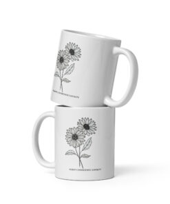 Flower Mug White glossy mug