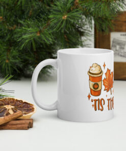 Alternative view of Fall Mug, Tis The Season Mug, Fall Coffee Mug, Football, Fall Coffee Pumpkin Spice, Autumn Mug, Fall Coffee Cup, Cute Fall Mug, Fall GiftsWhite glossy mug