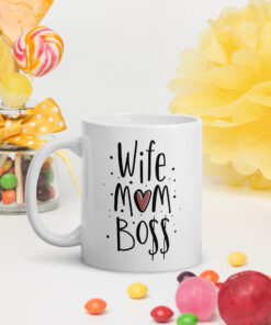 Alternative view of Wife Mom Boss Mug