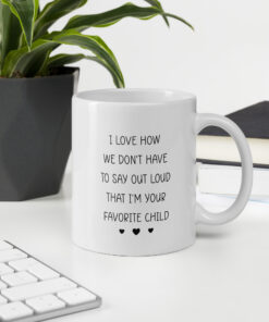 Alternative view of Funny Dad Gift White glossy mug