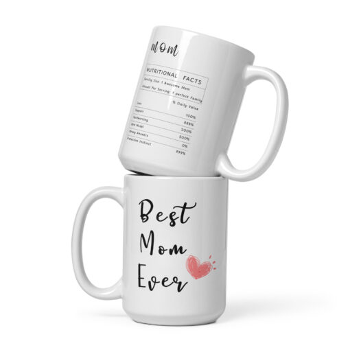 White glossy mug for Mom - Image 3
