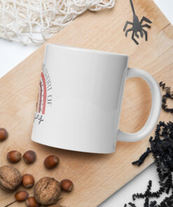 White glossy mug