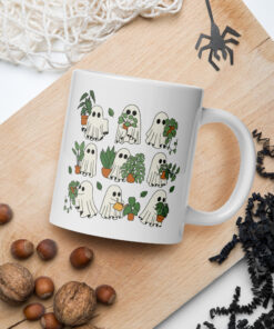 Super Cute Ghosts Ceramic Mug, Adorable Halloween