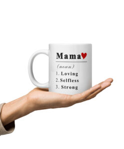 White glossy mug