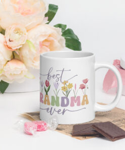 Best Grandma Ever White glossy mug
